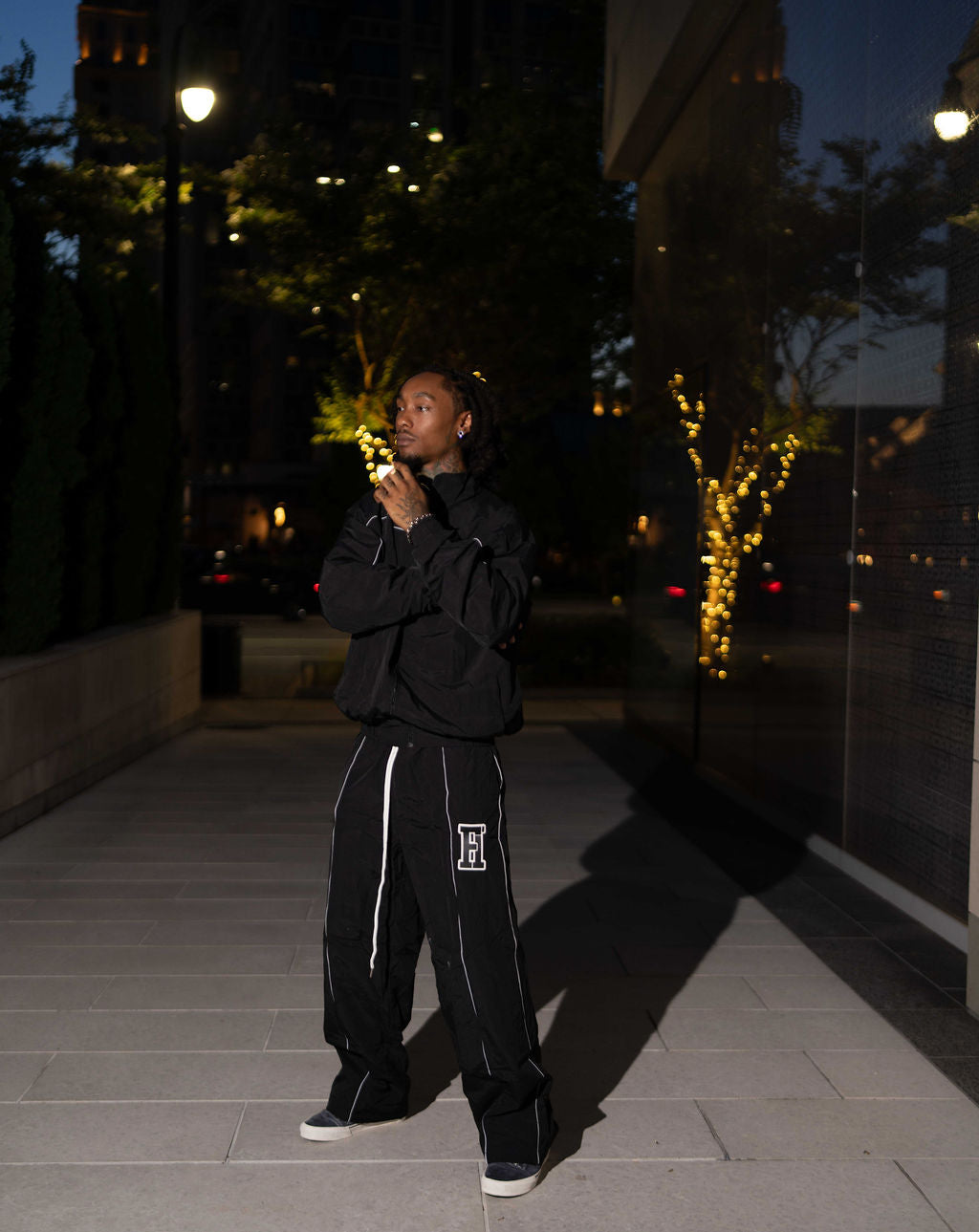 Essential Windbreaker Tracksuit Black