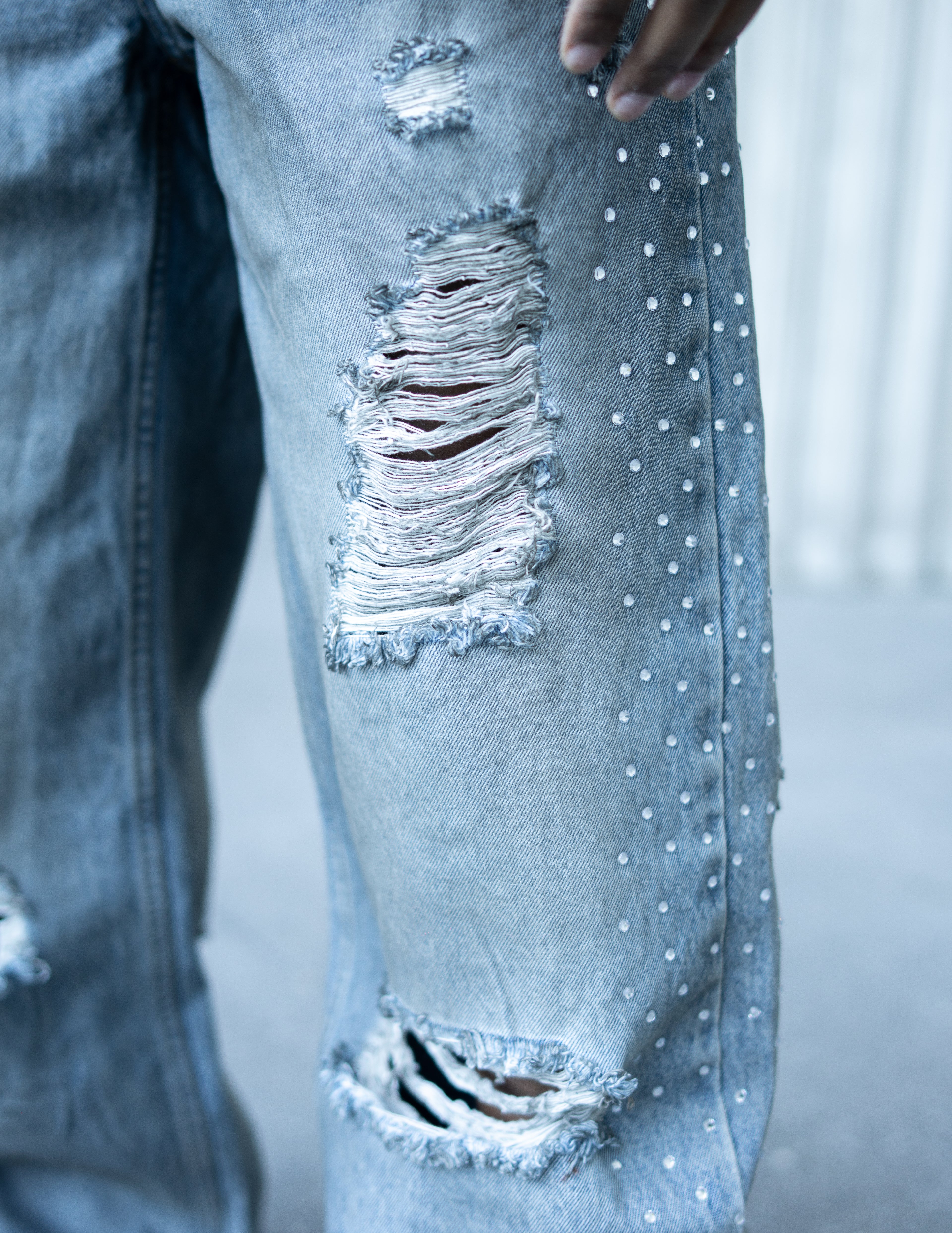Dirty Rhinestone Denim