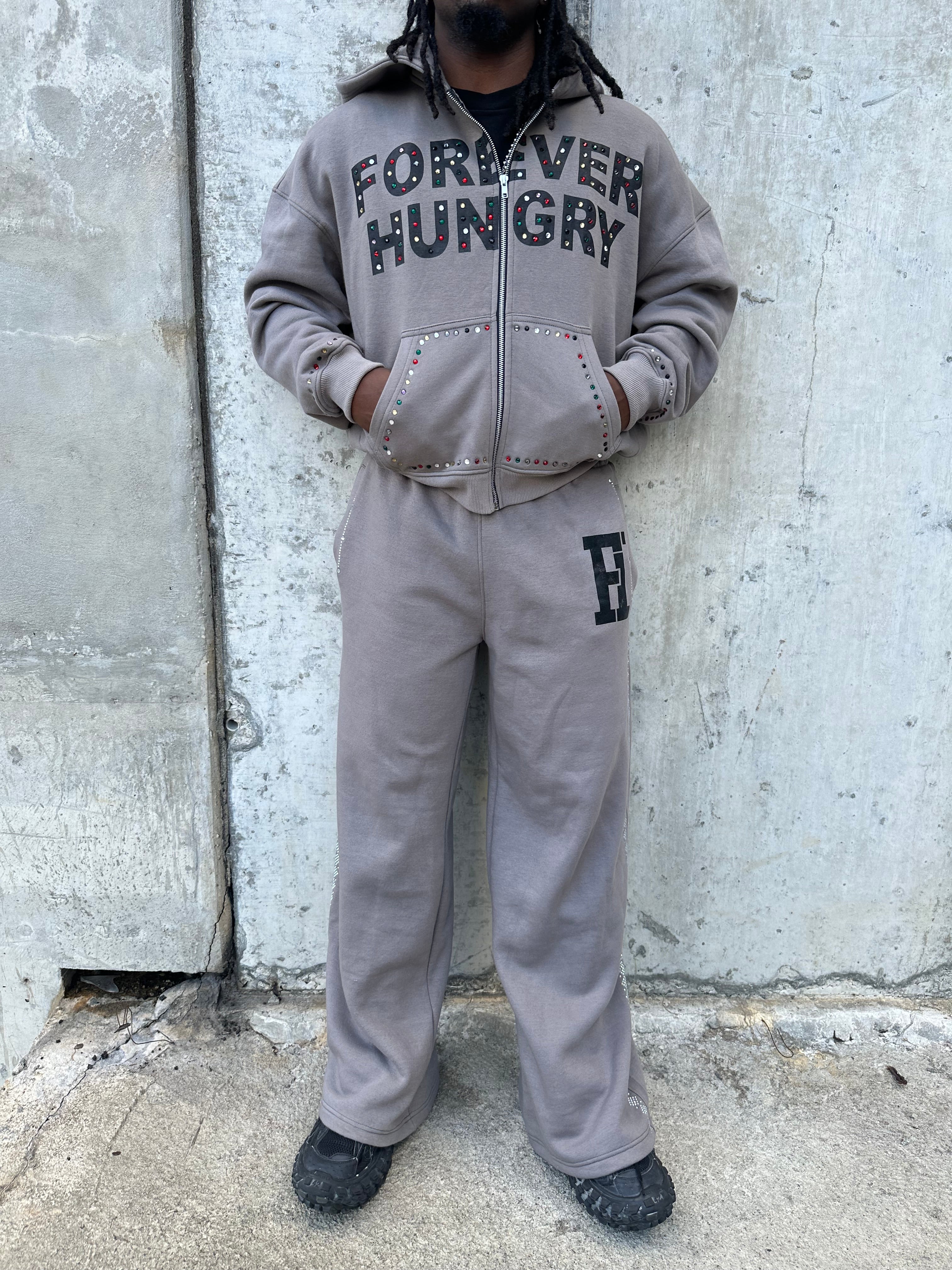 GREY GEMSTONE SWEATS